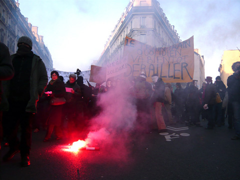 manifestation de soutien � Julien coupat