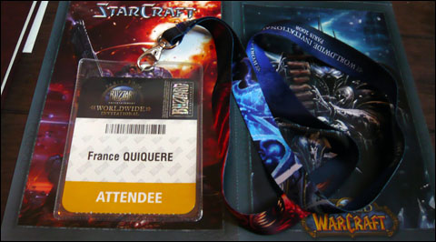 Badge et tour du cou Blizzard WorldWide Invitational 2008