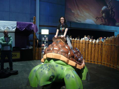 Moi sur un genre de tortue ! WWI 2008